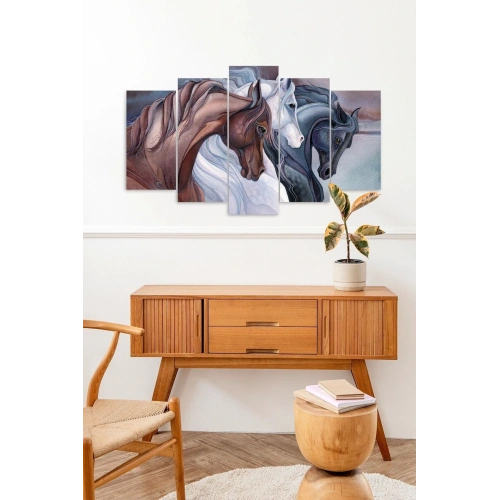 Atlar 5 Parçalı Mdf Tablo 60 x 100