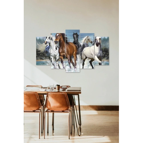 Atlar 5 Parçalı Mdf Tablo 60 x 100