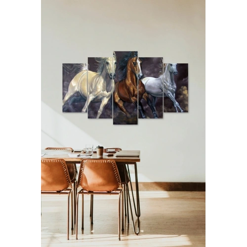 Atlar 5 Parçalı Mdf Tablo 60 x 100