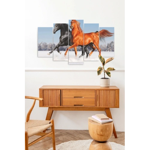 Atlar 5 Parçalı Mdf Tablo 60 x 100