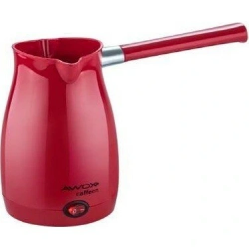 AWOX CAFFEEN  KIRMIZI  ELEKTRİKLİ CEZVE  TÜRK KAHVESİ  MAKİNESİ  PLASTİK   ÇİFT AĞIZ   0.4LT - 5 FİNCAN   1000W (5365)