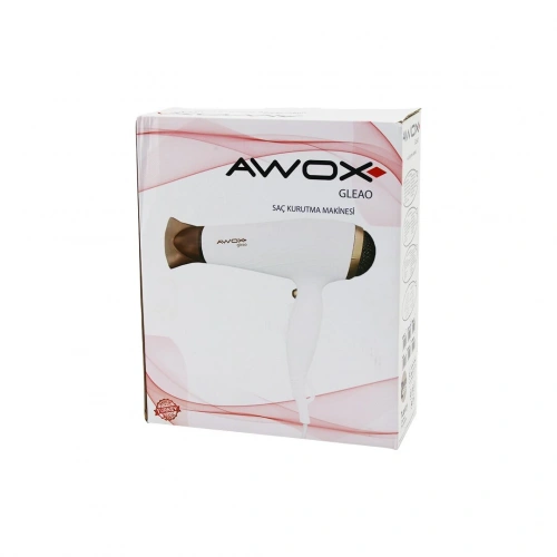 AWOX GLEAO  SİYAH  SAÇ KURUTMA - FÖN MAKİNESİ  SOĞUK ÜFLEME   2 KADEME FAN - 3 KADEME SICAKLIK   1700-2000W (5365)