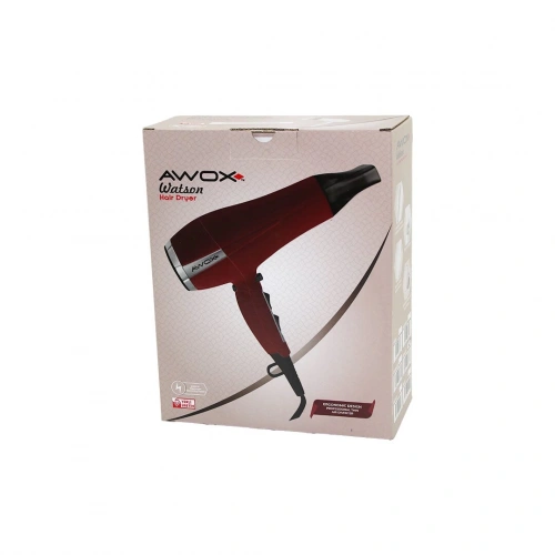 AWOX WATSON KIRMIZI SAÇ KURUTMA - FÖN MAKİNESİ SOĞUK ÜFLEME 2 KADEME FAN - 3 KADEME SICAKLIK 2400W (5365)