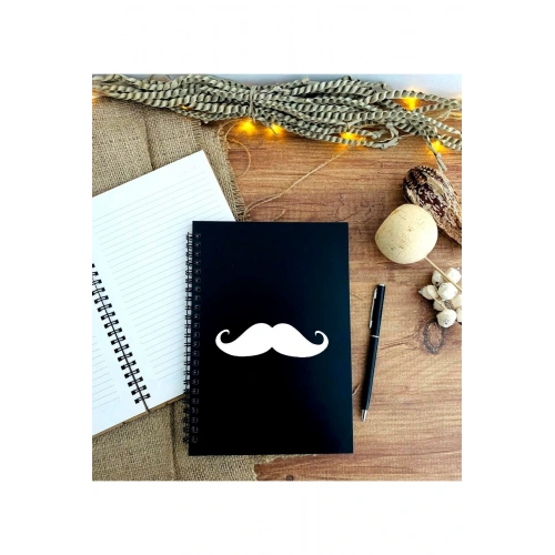 Babalar Günü Bıyık Baskılı Kalem Defter Seti