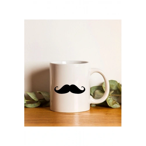 Babalar Günü Bıyık Model Kupa