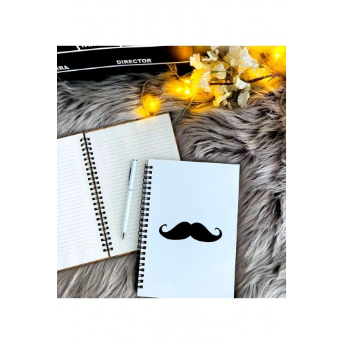 Babalar Günü Için Bıyık Model Defter Kalem Seti