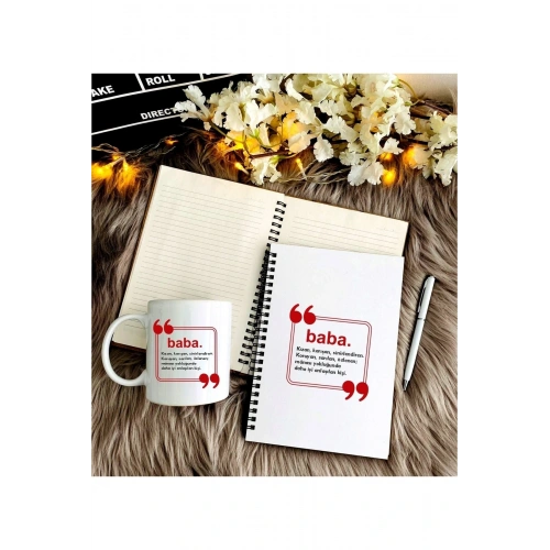Babalar Günü Kalem, Defter Ve Kupa Seti