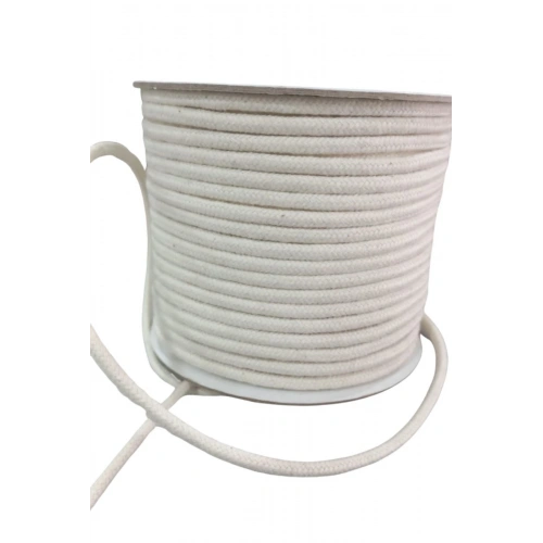Bağcık İpi Pamuk 1 Cm Krem 5 Metre