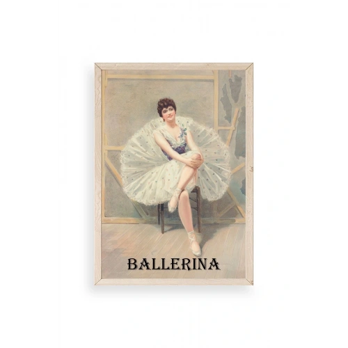 Ballerina Ahşap Çerçeveli Tablo 23 x 30