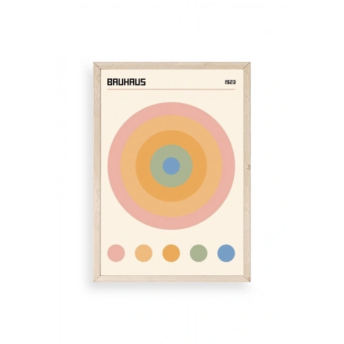 Bauhaus Ahşap Çerçeveli Tablo 17 x 23