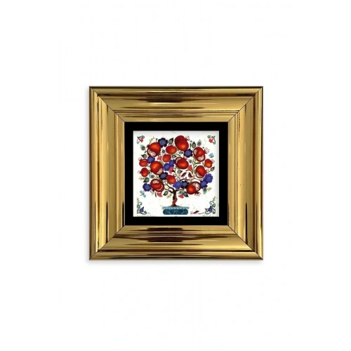 Bereket Ağacı Çerçeveli Taş Tablo 20 cm
