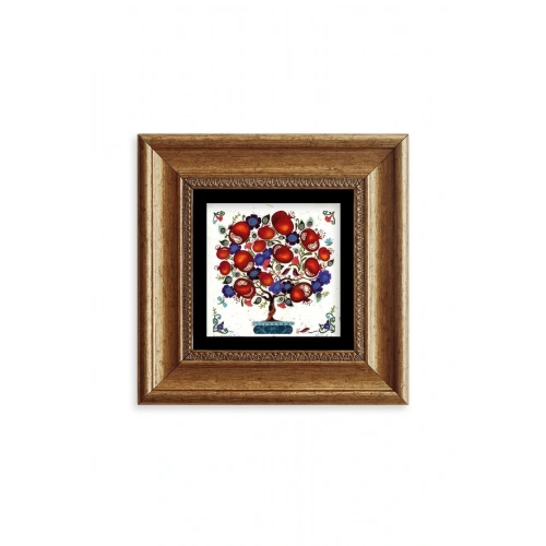 Bereket Ağacı Çerçeveli Taş Tablo 20 cm