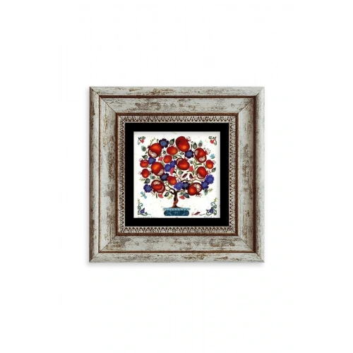 Bereket Ağacı Çerçeveli Taş Tablo 20 cm