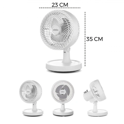 BEYAZ 12 INC EV - OFİS KOMPAKT - SESSİZ - İKİ KADEME MASAÜSTÜ VANTİLATÖR SF-7703 (5365)