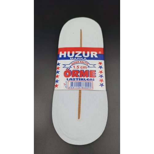 BEYAZ - 1.5CM PAÇA LASTİK YASSI GNİŞ 10MT. (5365)