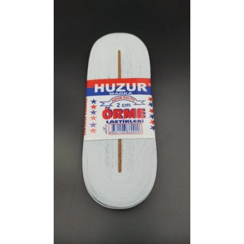 BEYAZ - 2CM PAÇA LASTİK YASSI GENİŞ 10MT (5365)