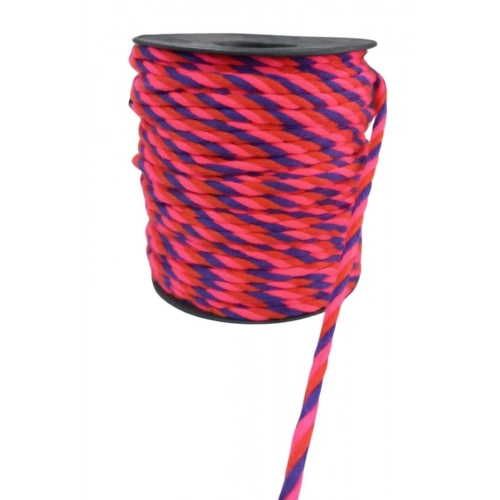 Bileklik İpi, Hediye Paketleme İpi, Şans, Bereket, Aşk, Şifa, Güç 10 Mm Pamuk  10 Metre Fuşya