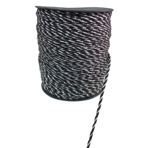 Bileklik İpi, Hediye Paketleme İpi, Şans, Bereket, Aşk, Şifa, Güç 10 Mm Pamuk  10 Metre Siyah