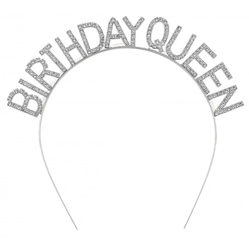 تاج الملكة المكتوب عليه Birthday Queen