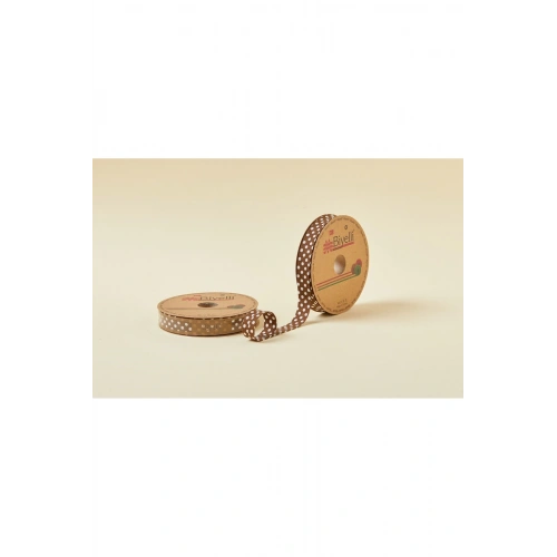 Biye Büyük Puanlı Katlı A20 Kahverengi 2 cm 25 Metre %65 Koton %35 Polyester
