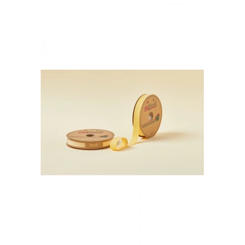 Biye Çizgili Katlı C04 Sarı 2 cm 25 Metre %65 Koton %35 Polyester