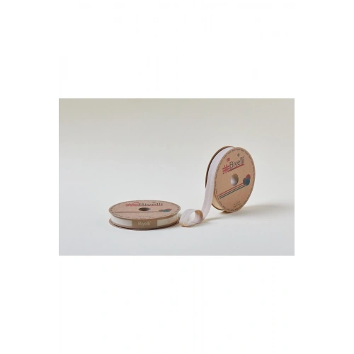 Biye Koton Katlı D18 Bej 2 Cm 25 Metre %65 Koton %35 Polyester