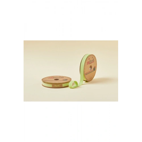 Biye Koton Katlı D31 Fıstık Yeşili 2 cm 25 Metre %65 Koton %35 Polyester