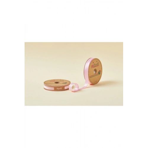 Biye Saten Katlı 007 Pembe 2 Cm 25 Metre %100 Polyester