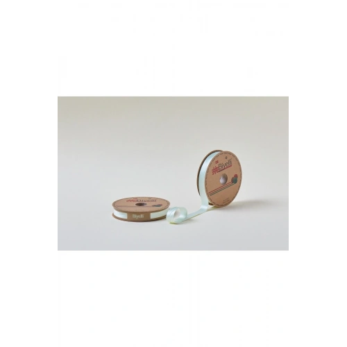 Biye Saten Katlı 016 Su Yeşili 2 cm 25 Metre %100 Polyester