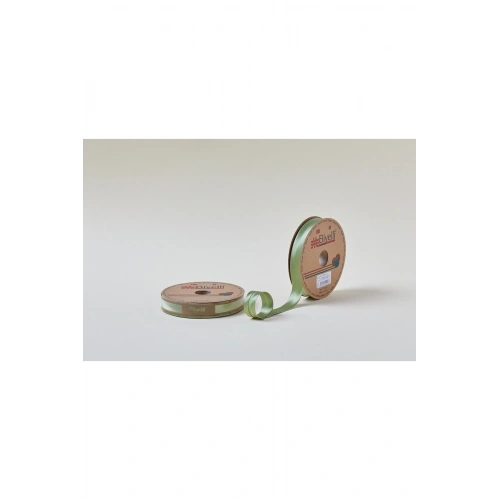 Biye Saten Katlı 017 Ceviz Yeşili 2 Cm 25 Metre %100 Polyester