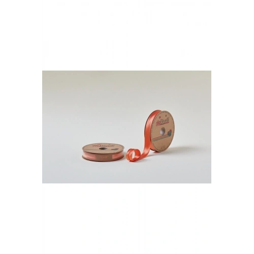 Biye Saten Katlı 028 Turuncu 2 Cm 25 Metre %100 Polyester