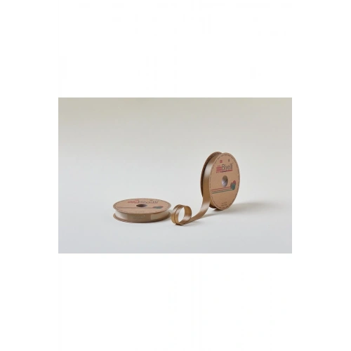 Biye Saten Katlı 033 Hardal 2 cm 25 Metre %100 Polyester