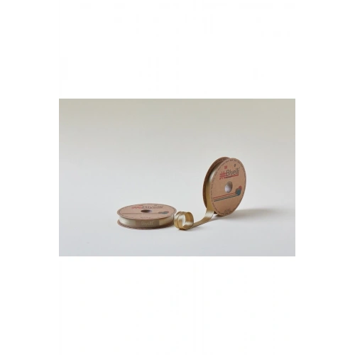 Biye Saten Katlı 035 Kahverengi 2 cm 25 Metre %100 Polyester