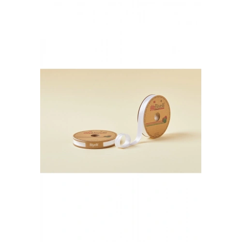 Biye Saten Katlı 041 Kırık Beyaz 2 Cm 25 Metre %100 Polyester