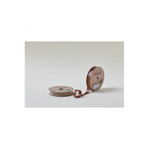 Biye Saten Katlı 047 Kahverengi 2 Cm 25 Metre %100 Polyester