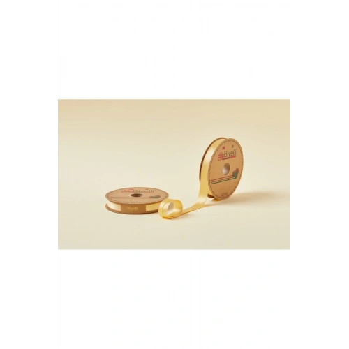 Biye Saten Katlı 049 Sarı 2 cm 25 Metre %100 Polyester