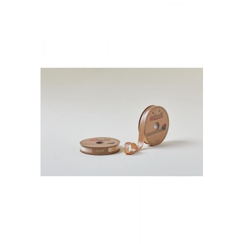 Biye Saten Katlı 080 Koyu Bej 2 Cm 25 Metre %100 Polyester