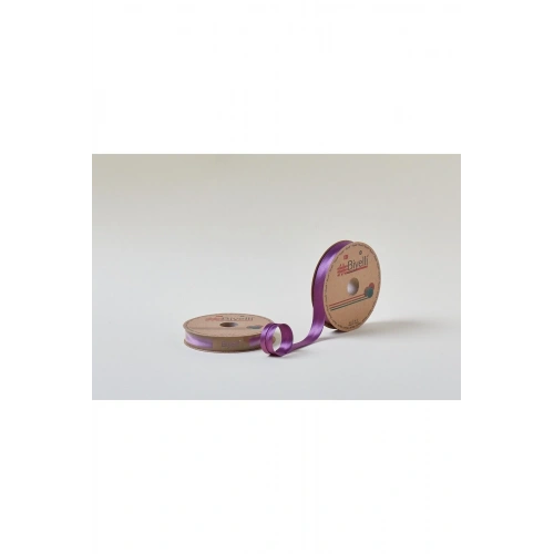 Biye Saten Katlı 083 Mürdüm 2 Cm 25 Metre %100 Polyester