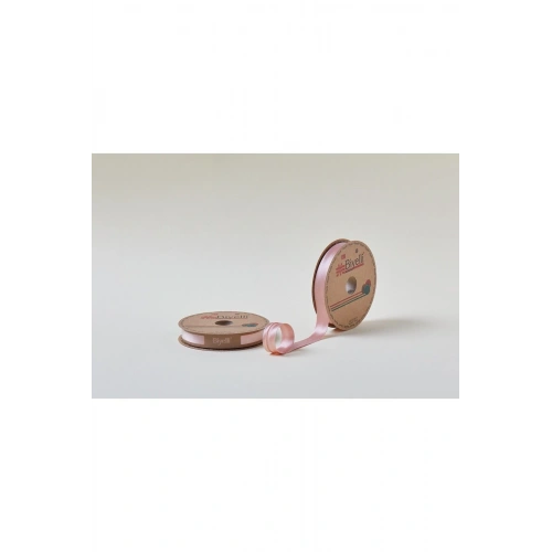 Biye Saten Katlı 097 Pudra 2 cm 25 Metre %100 Polyester