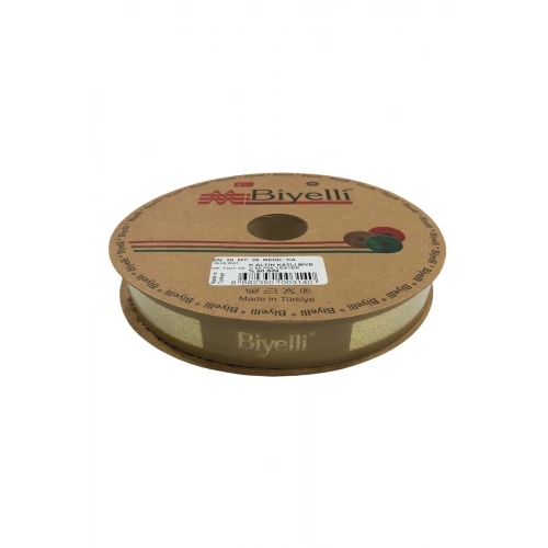 Biye Simli Katlı Ka Altın 2 Cm 25 Metre %50 Simli % 50 Polyester