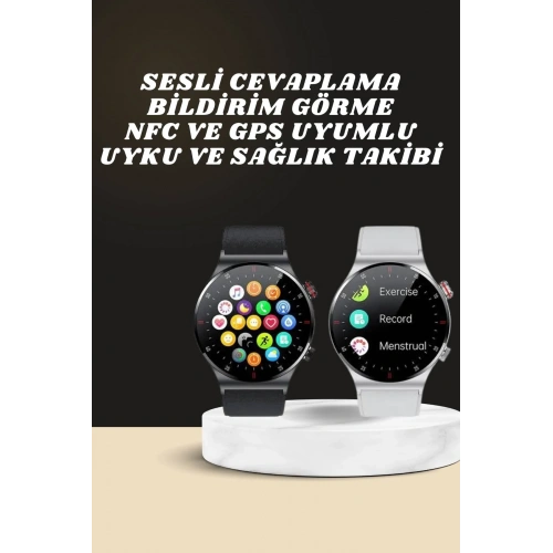 Bluetooth Bağlantılı Akıllı Saat 1 Adet Amoled Ekran İle