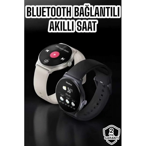 Bluetooth Bağlantılı Akıllı Saat 3 Kordonlu Amoled Ekran