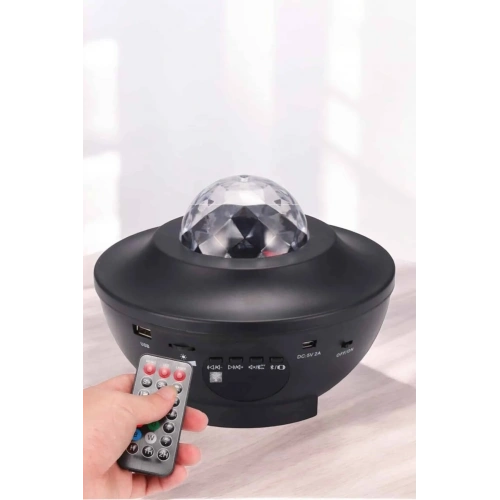 Bluetooth Bağlantılı Yıldız Gece Lambası Disko Topu Şarjlı