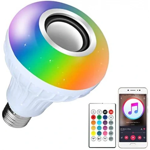 Bluetooth Hoparlör Akıllı Led Ampul Lamba (5365)