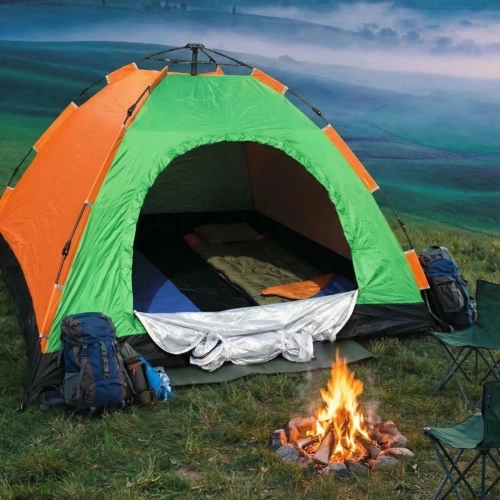 BUFFER® 6 Kişilik Otomatik Kurulum Kamp Çadırı – Outdoor Aile, Doğa, Suya Dayanıklı Hızlı Kurulum Çadır 220x250x160 cm