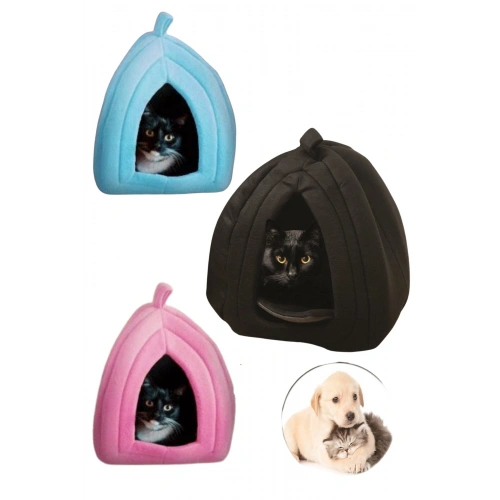 BUFFER® Pet Hut Polar Kedi ve Köpek Yatağı - Mavi