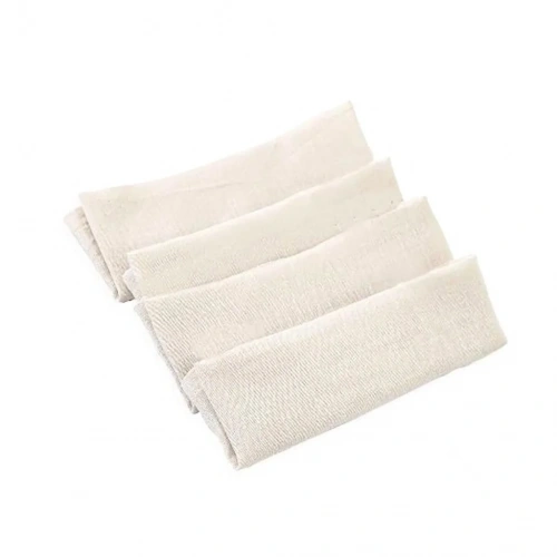 Bürümcük Desenli Ekru Mendil 4lü Set