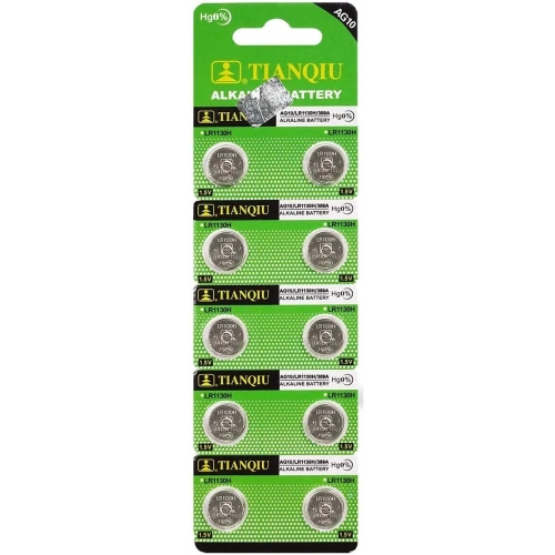 Buton Pil - Saat Lazer Hesap Makinesi Pili 10lu Paket  AG10  - LR1130H - 389A -1.55V (5365)