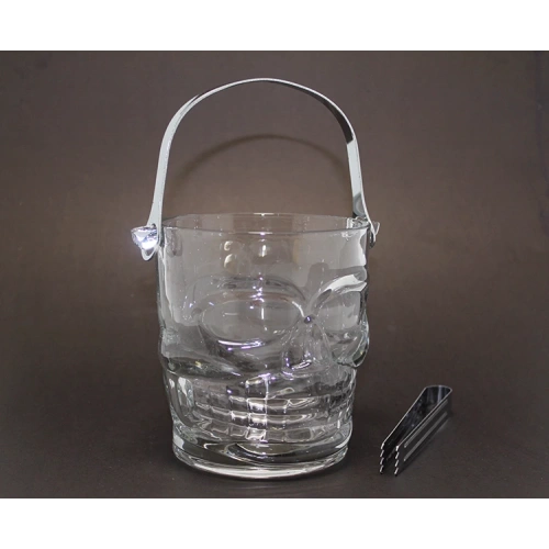 Glass Skull Ice Bucket