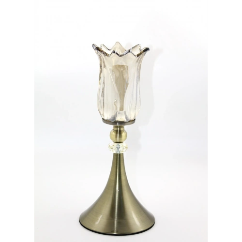Glass Candle Holder Single Model 2
